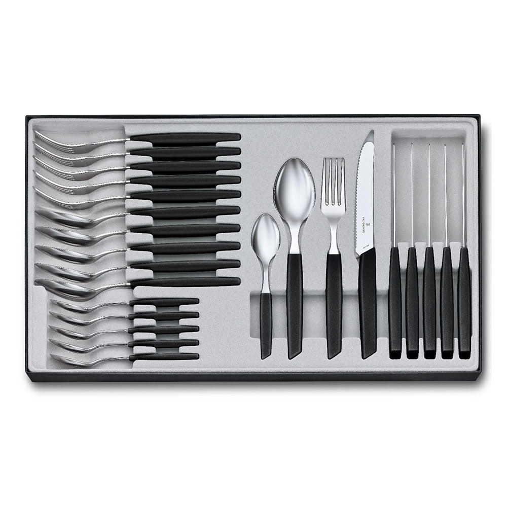  Victorinox Besteck Modernes Tischset (Schwarz)