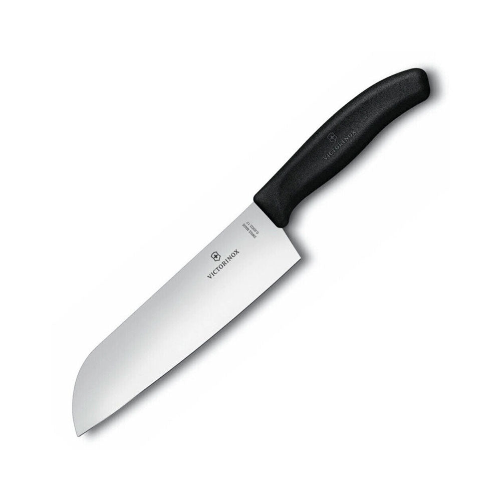 Coltello santoku classico a lama larga 17 cm (nero)