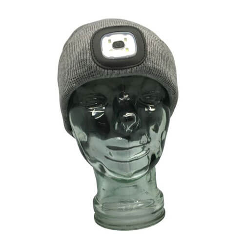 Beanie w/ rechargeable LED Head Lamp