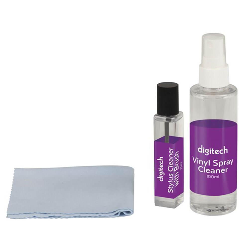 Vinyl Record System Clean Kit w/ Spray/Microfibre (100/25mL)