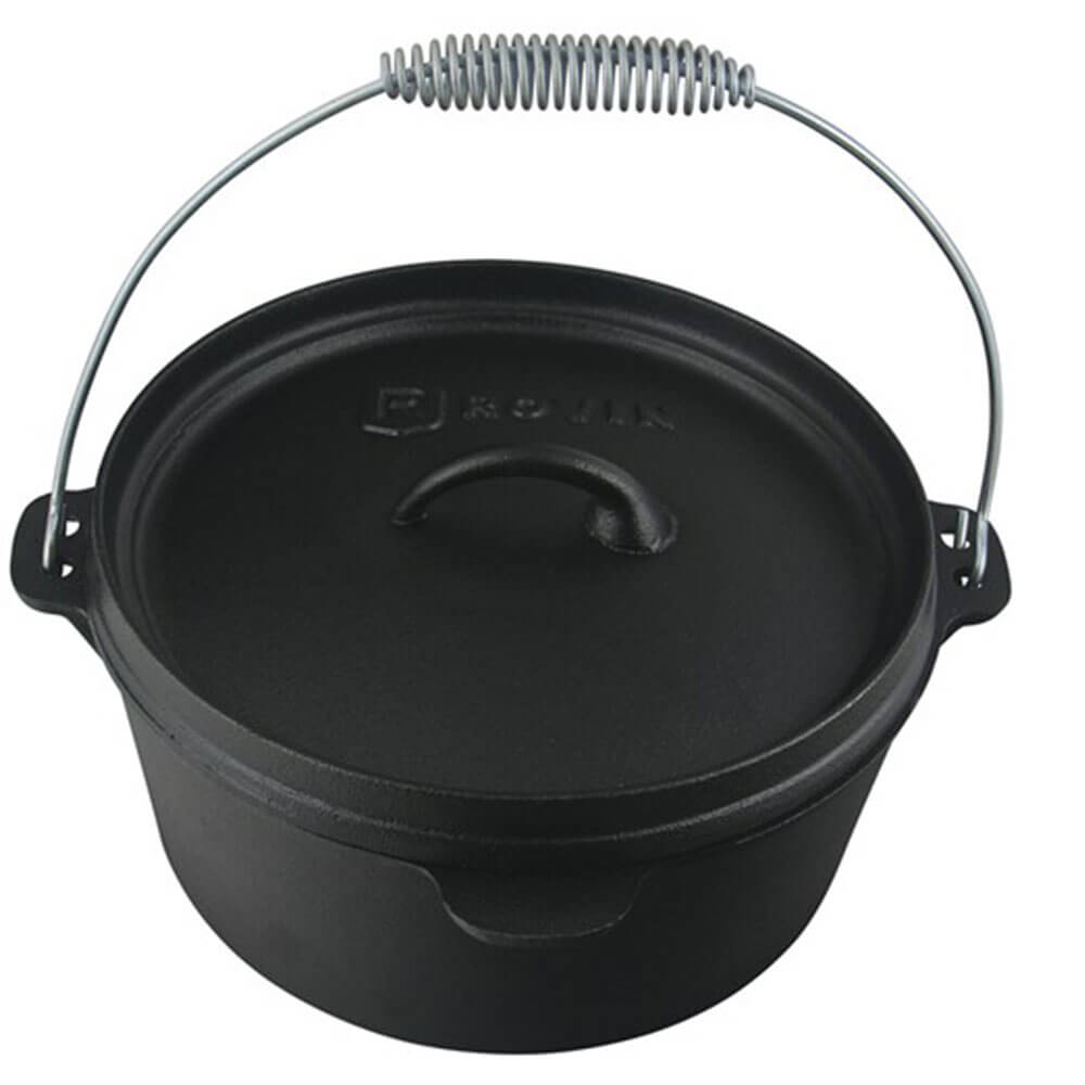 Cast Iron Camp Oven 4 Quart 3.8L Dutch Oven (4Qt 280x150mm)