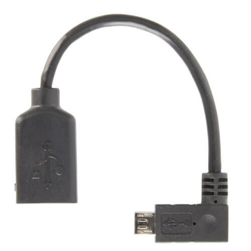 USB Type-A Socket to Micro Type-B Plug Cable 150mm