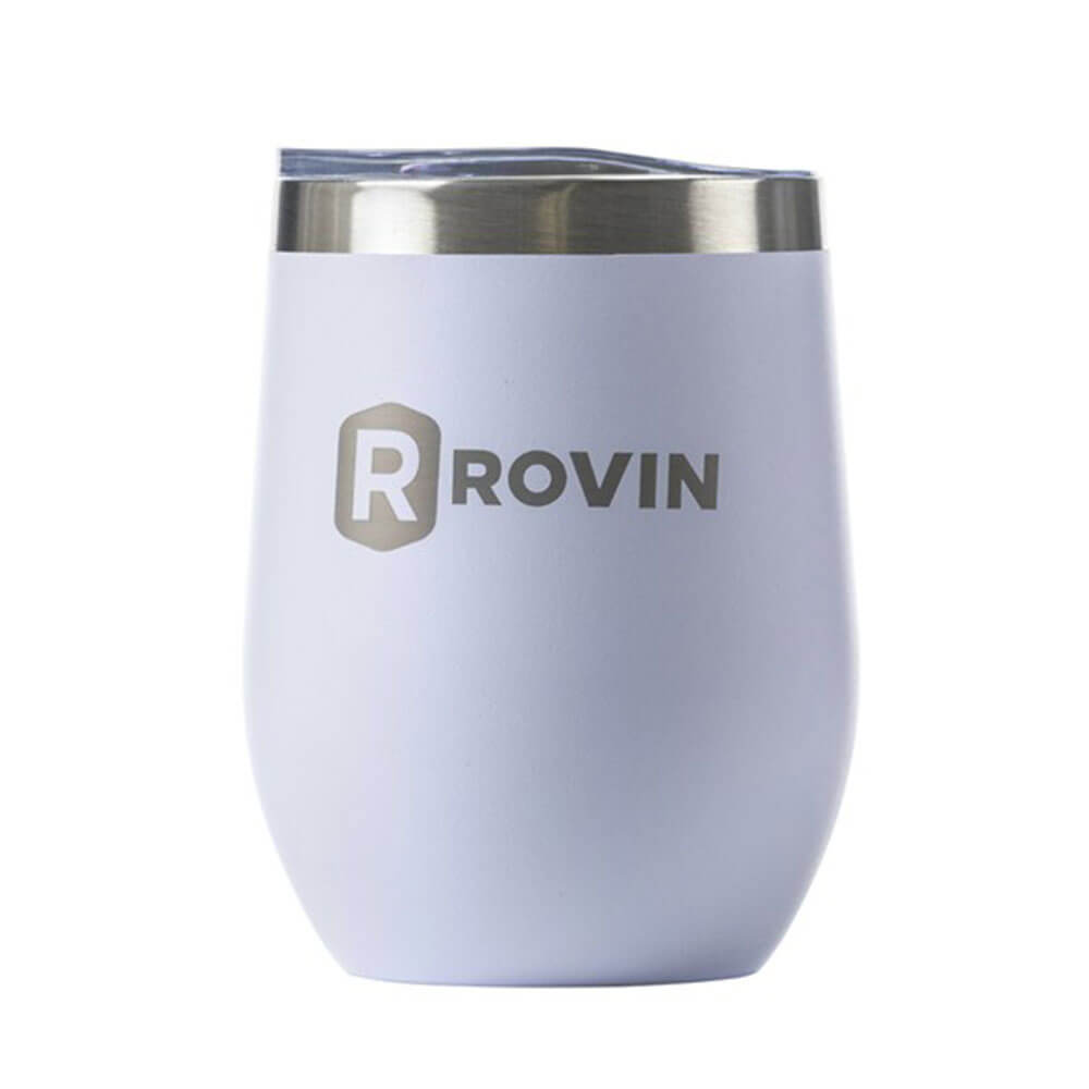 Tasse en acier inoxydable rovin avec couvercle (350 ml)