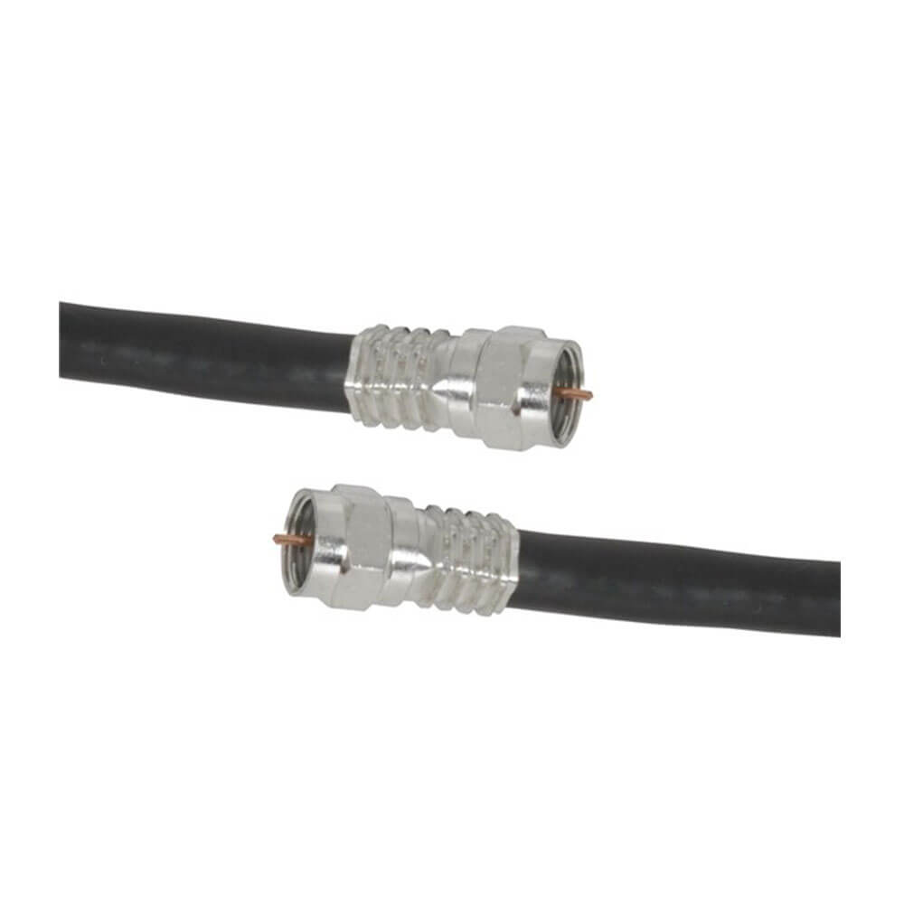 Cable de escudo quad de alta calidad RG6 (negro)