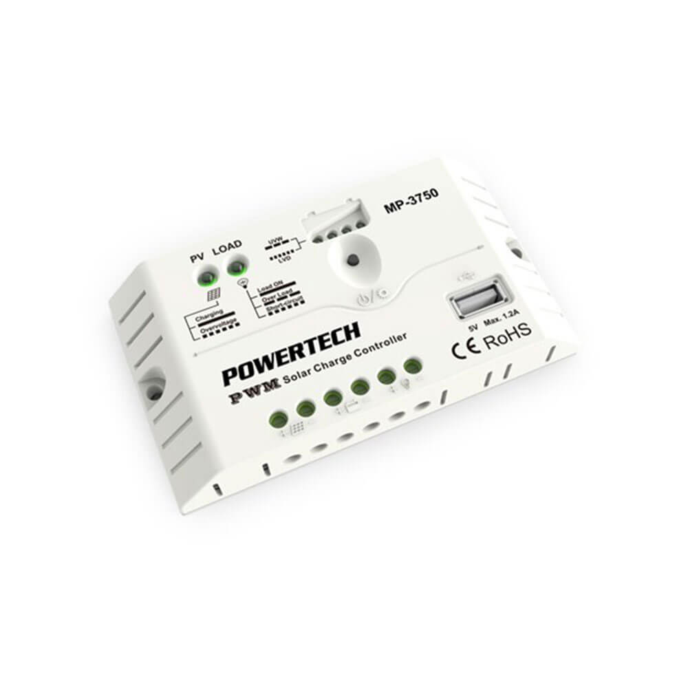 Controller di carica solare Powertech con USB (12V/24V)