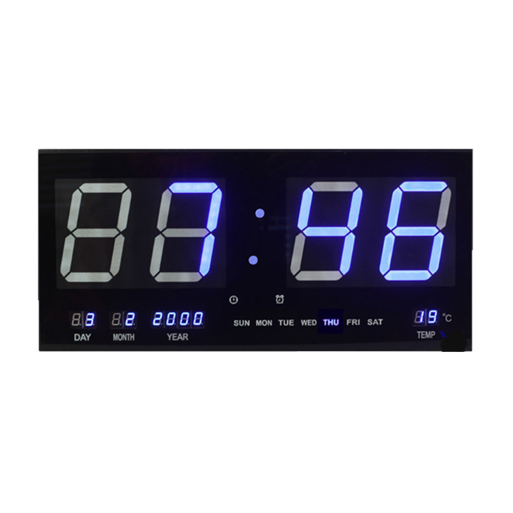 Horloge murale LED multifonctionnelle (noir)