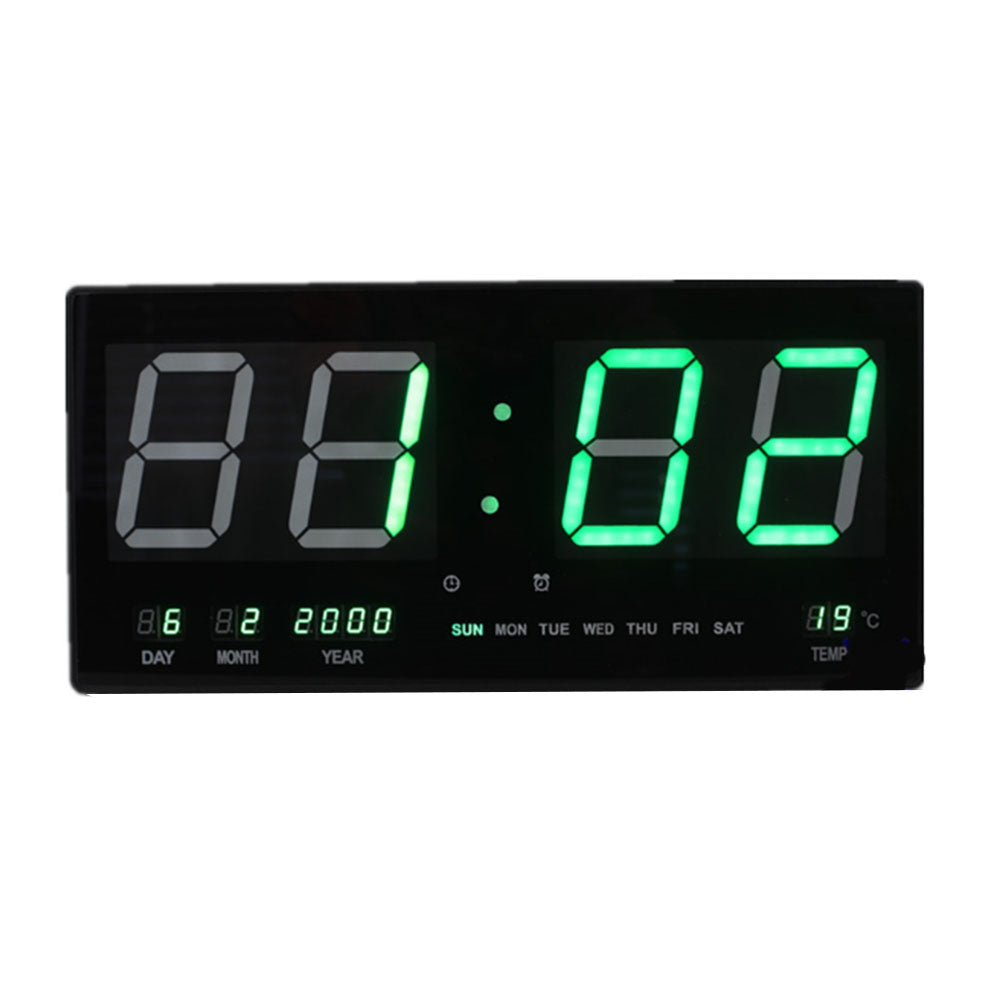 Horloge murale LED multifonctionnelle (noir)