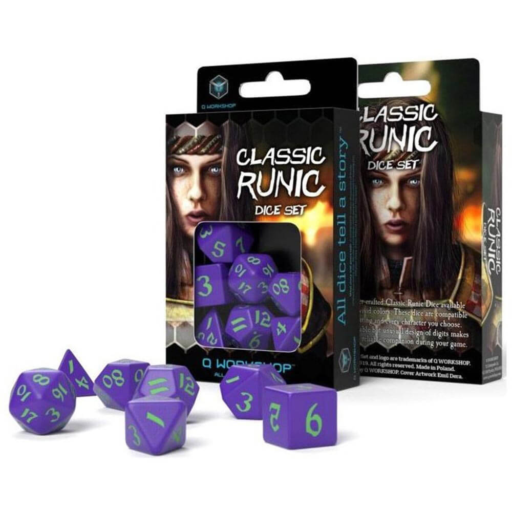 Classic Runic Dice Set (sæt af 7)