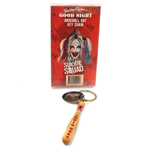 Harley Quinns Goodnight Baseball Bat Keychain