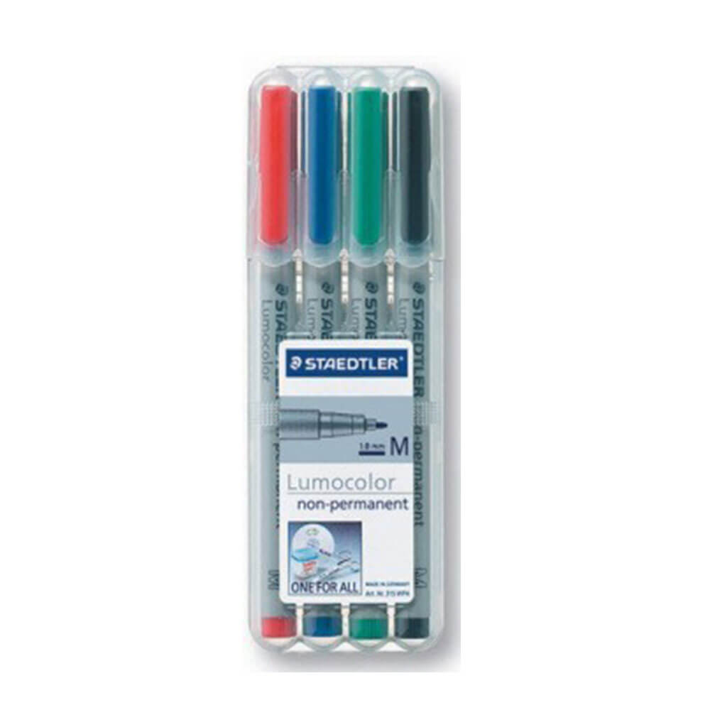 Staedtler LumoColour Water Soluble Markers 4-Pack