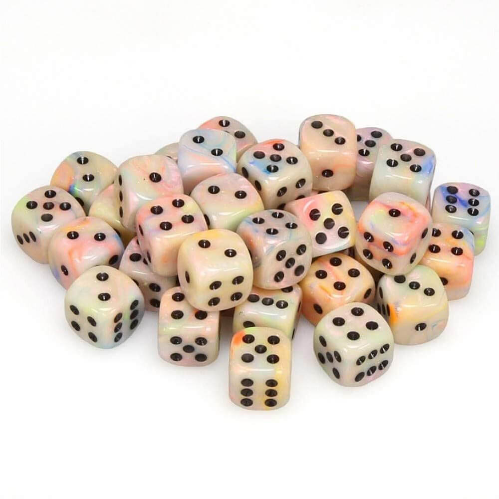 D6 DICE FESTIVE 12MM (36 DICE)