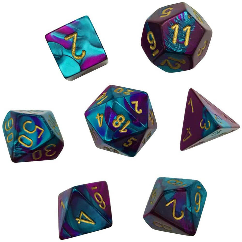 D7 set da dadi set gemini poli (7 dadi)