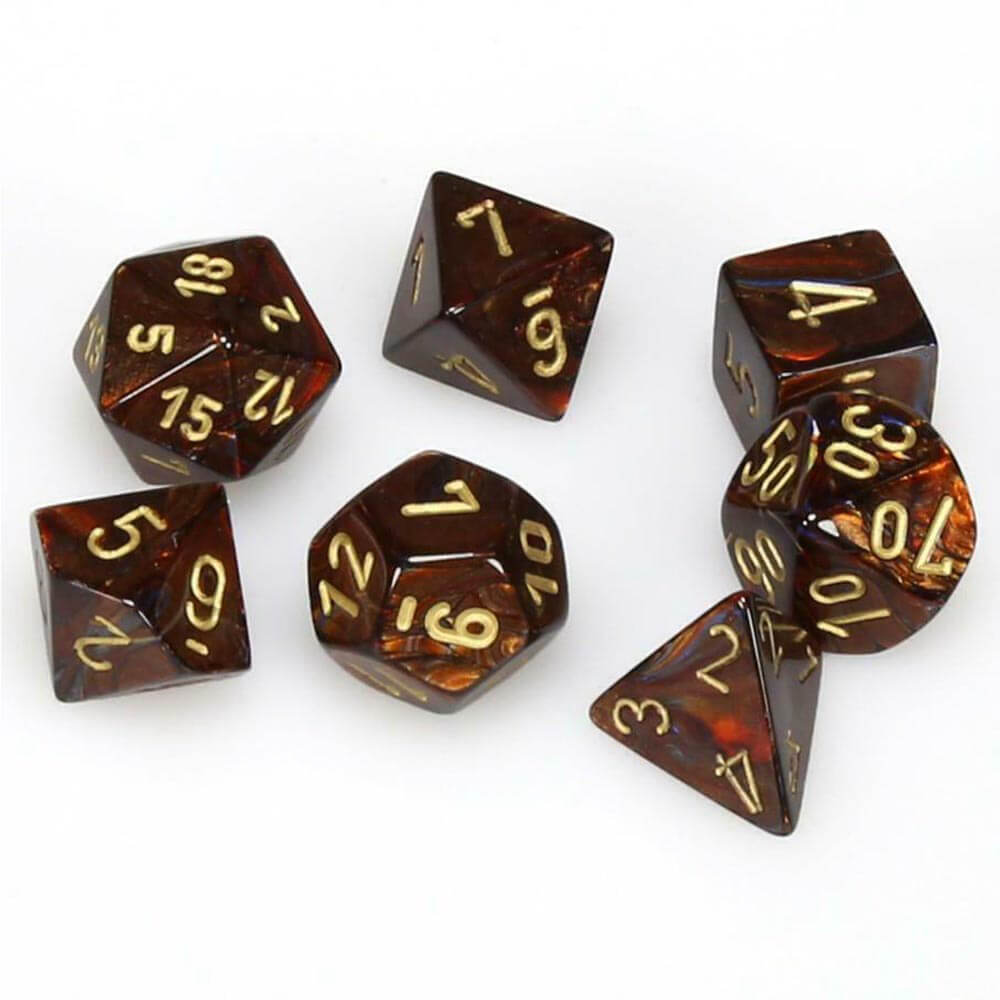 D7 Die Set Dice Scarab Polyhedral (7 DICE)