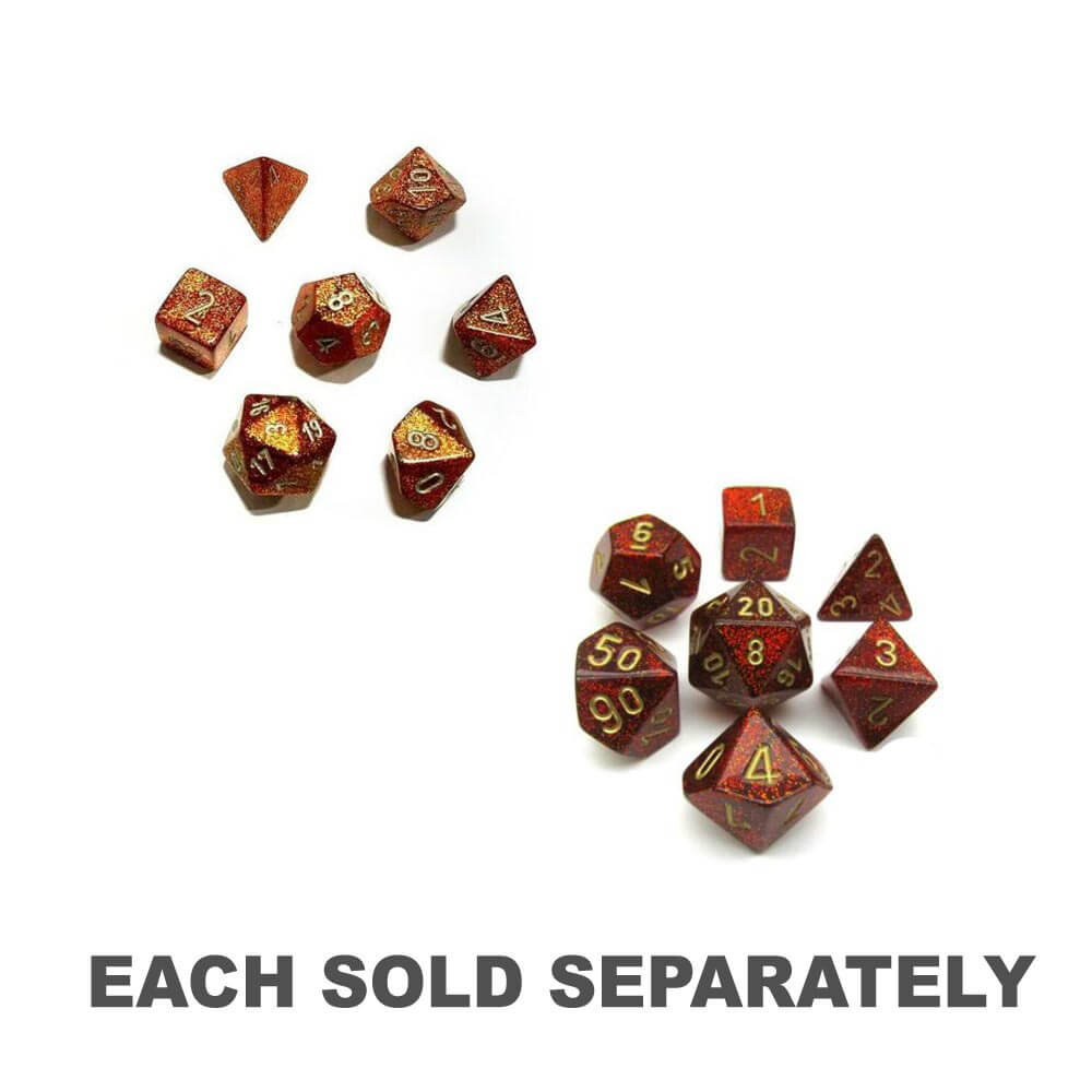 D7 Die Set Dice Glitter Polyhedral (7 Dice)