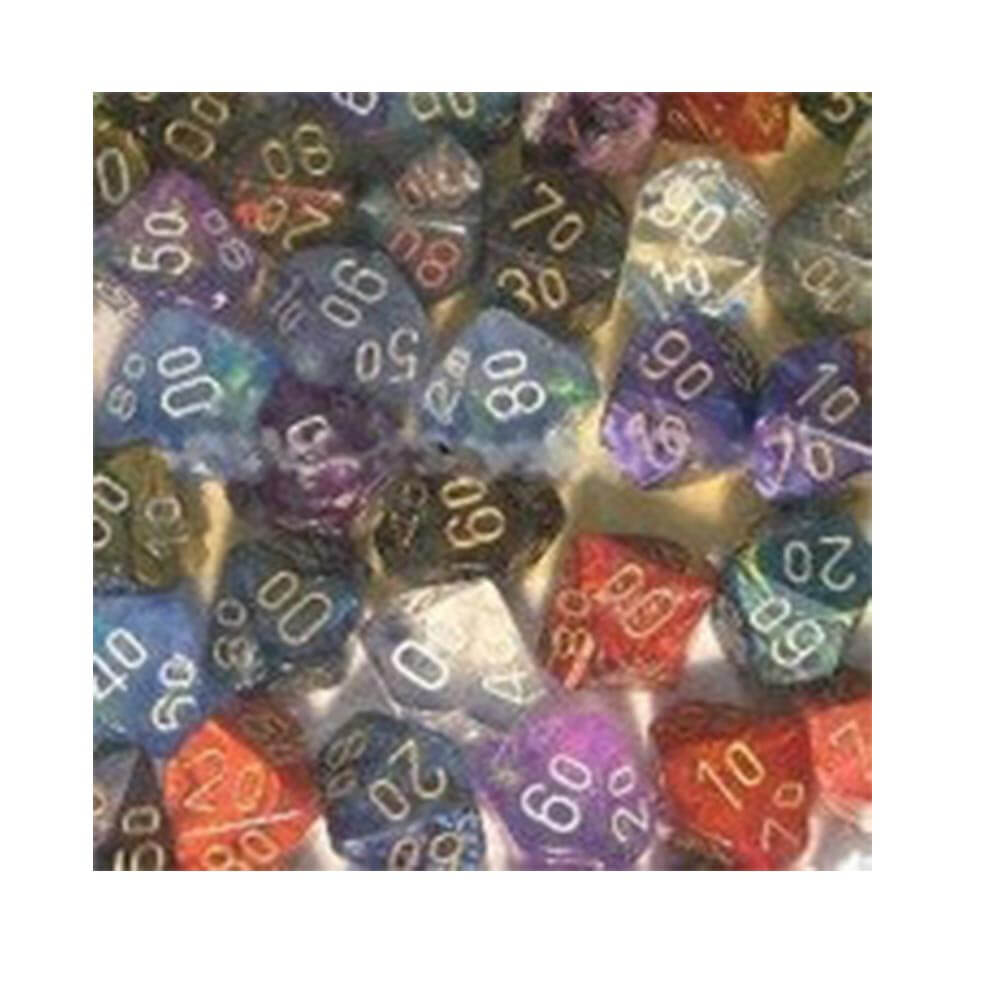 Dados de TENs D10 variados poli (50 dados)