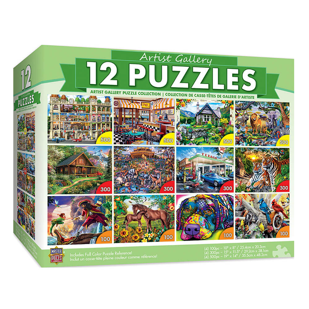 Puzzle des chefs-d'œuvre (12 Puzzle de pack de pack)