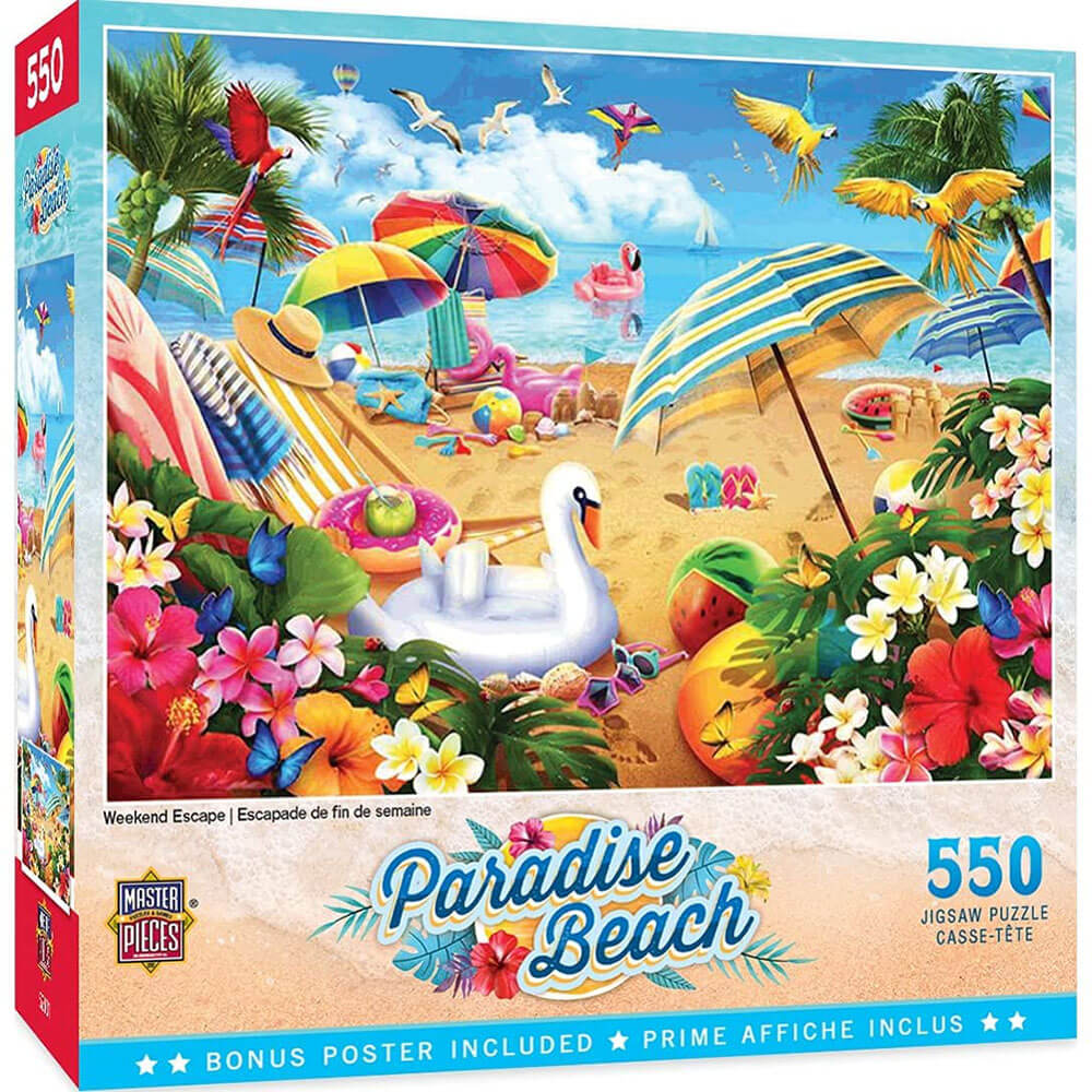 Mesterverk Paradise Beach 550pc Puzzle