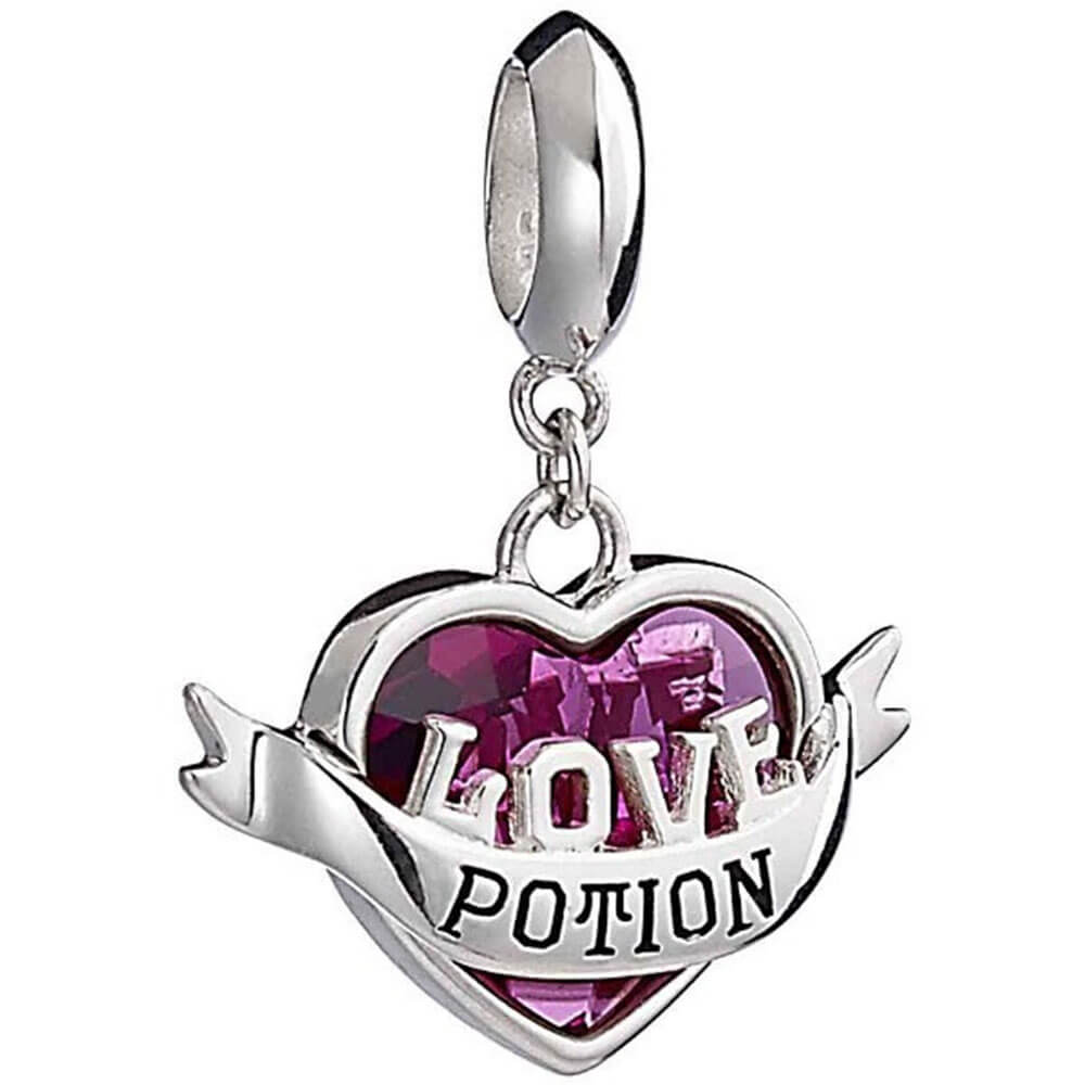 Harry Potter Silver Love Potion Charme avec Crystal