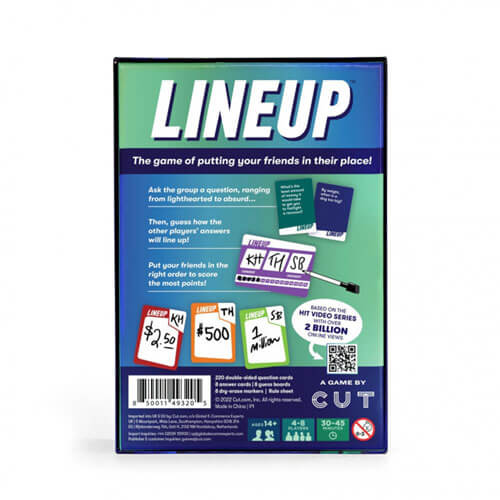 Lineup The Game Card Game