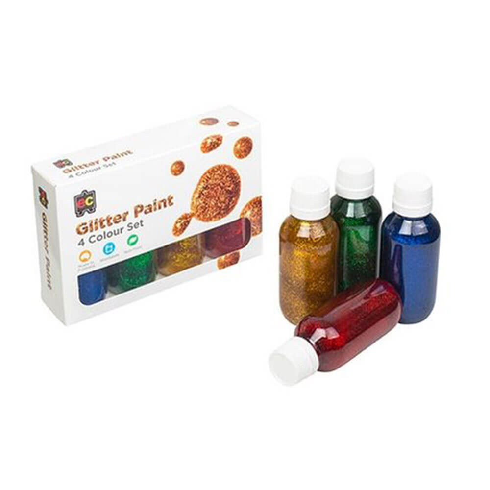 Conjunto de tinta GLITTER EC 4pcs variou 100ml