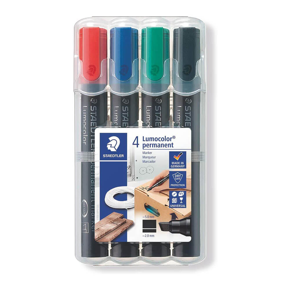  Staedtler Lumocolor Meißelspitzenmarker, sortiert