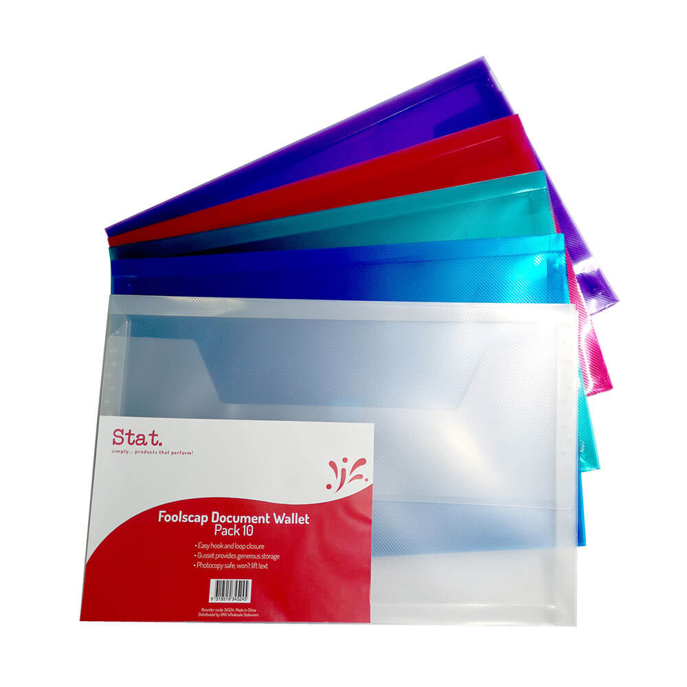 Willet de documentos de estadística con Gusset Foolscap 10pk