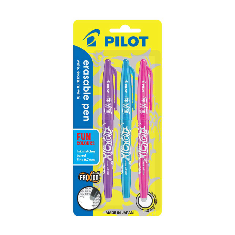 Pilota frixion penna mezzo 1.0 mm 3pk