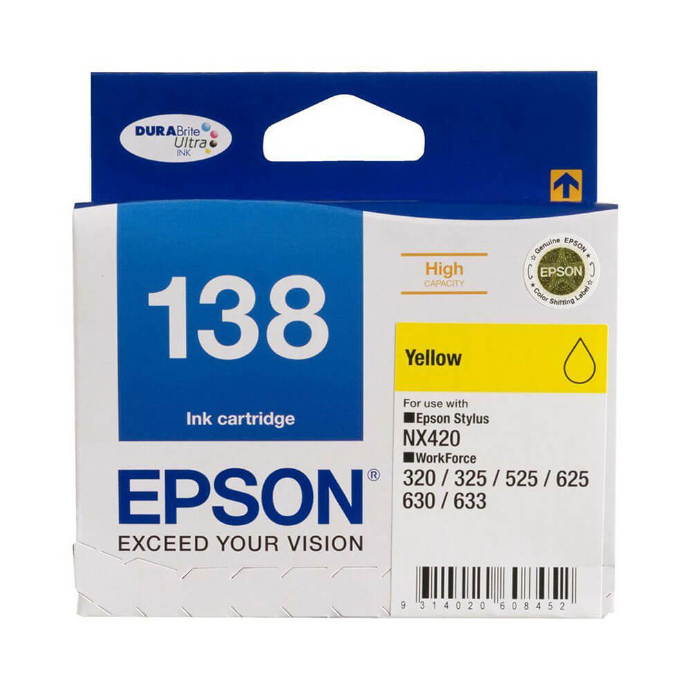 Cartucho de jato de tinta de alto rendimento Epson T138