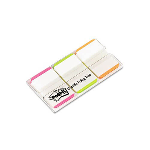 Post-it Durable Filing Tabs (Pink Green Orange)