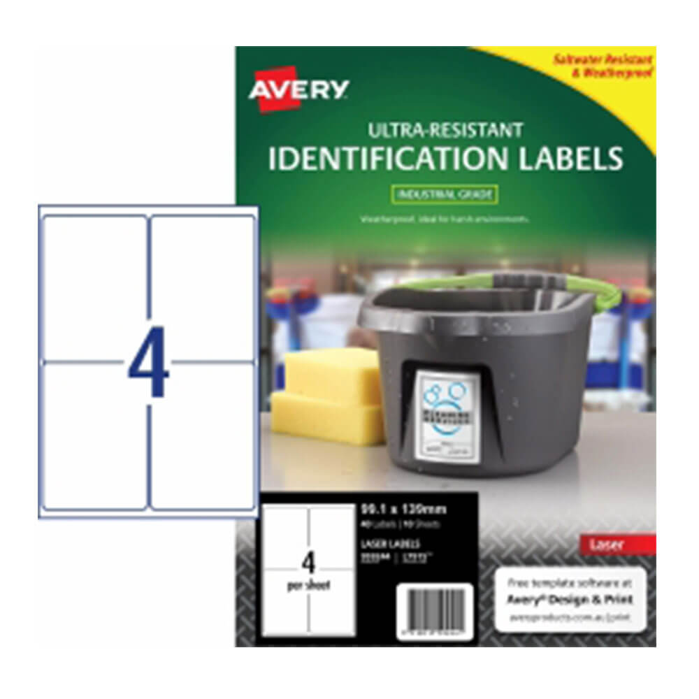 Étiquette laser Avery Ultra Résistant 10pk