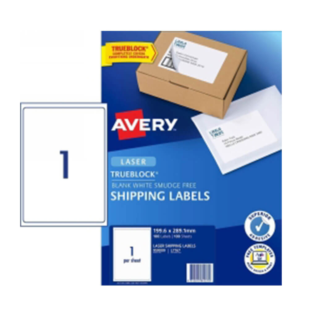 Avery Shipping Etiqueta White 100pk