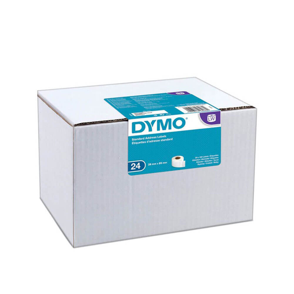 Dymo Standard adresse papiretikett 28x89mm