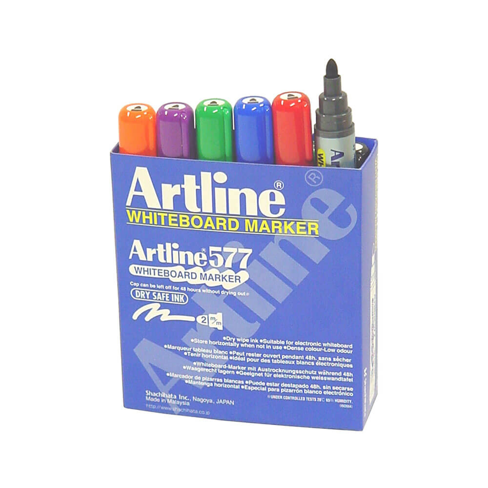 Artline Whiteboard Marker 3mm Bullet Asorted