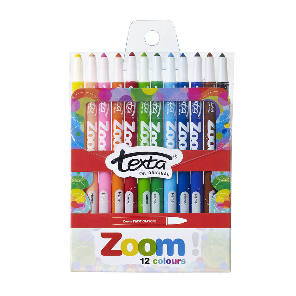 Texta Zoom Twist Krajów Asorted (12pk)