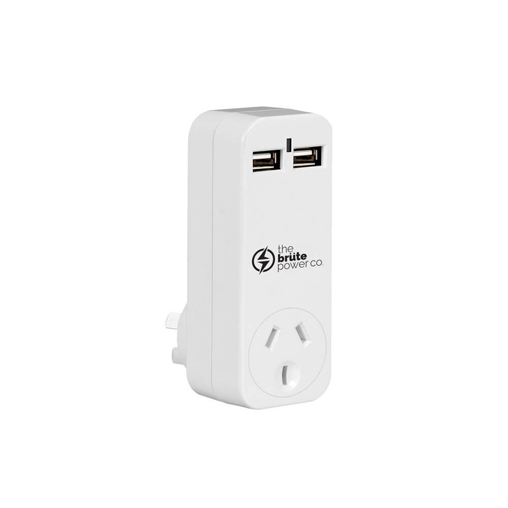 L'adaptateur Brute Power Co. One Socket (blanc)