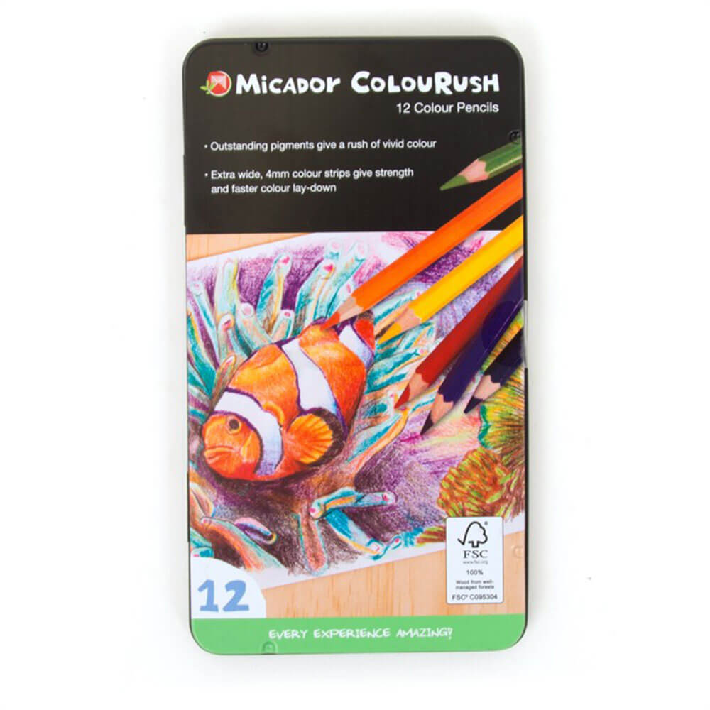 Micador Colourush farget blyant assortert