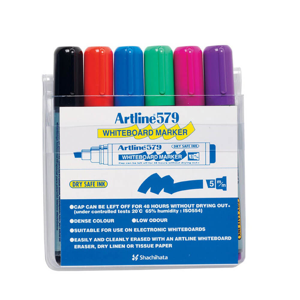  Artline Whiteboard-Marker, 5 mm, Meißel, sortiert