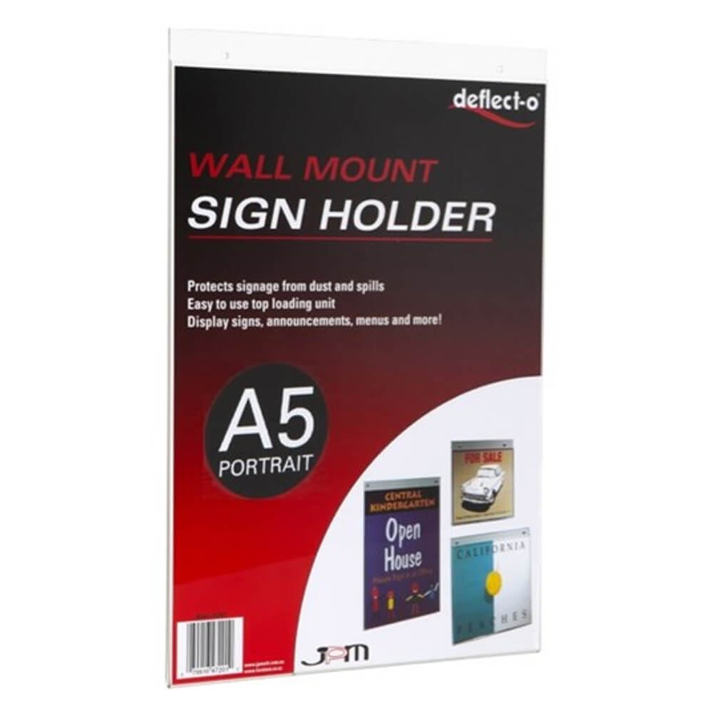 DEFLECTO Wall Mount Sign Holder (A5)