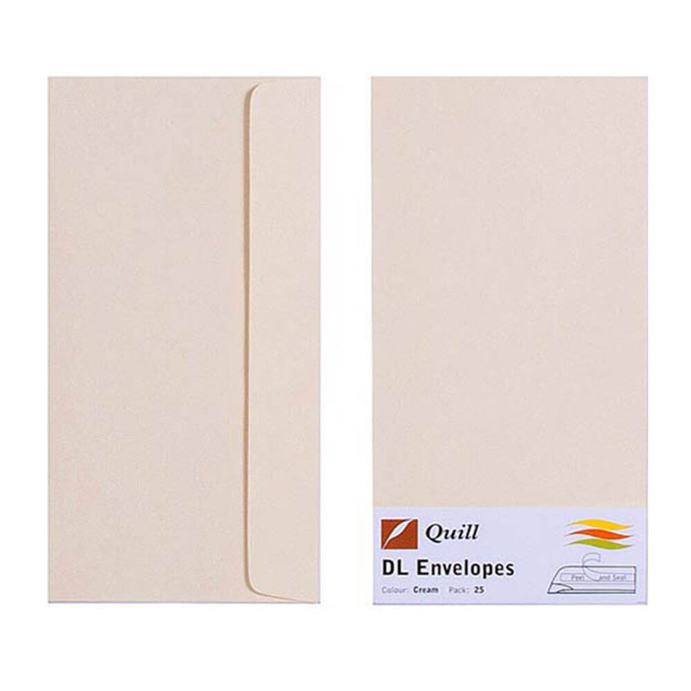 Quill -kuvert 25PK 80GSM (DL)