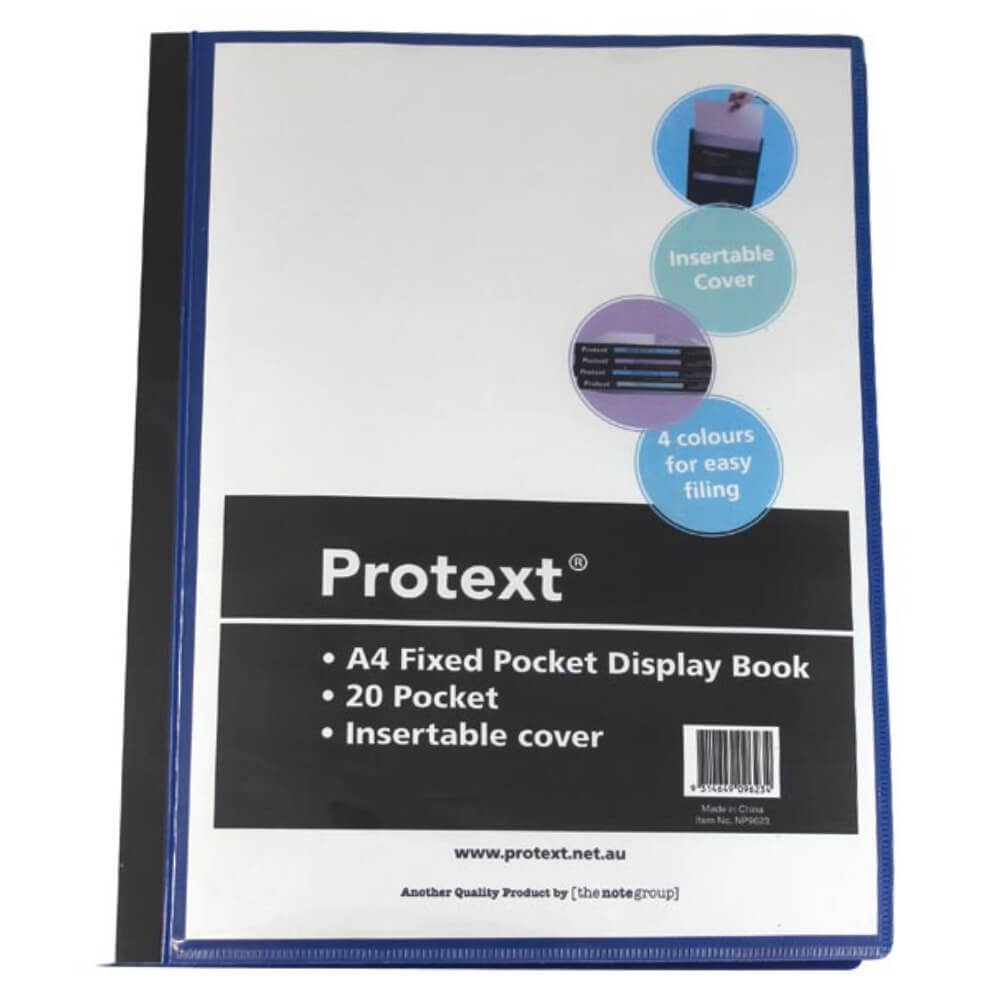 Book Affichage du couvercle de l'insert Protext A4 (noir)