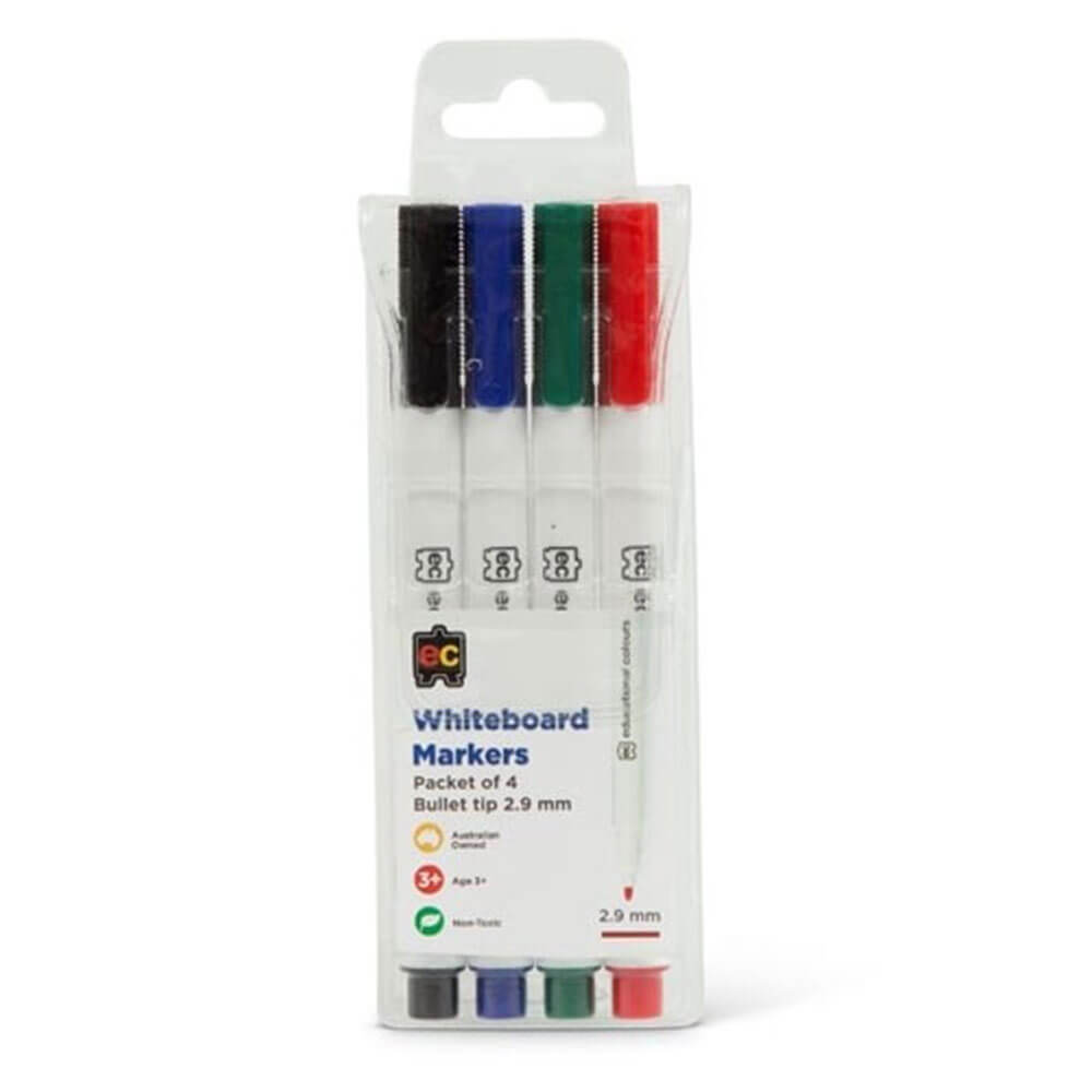 Marcadores de quadro branco da ponta da EC (4pk)