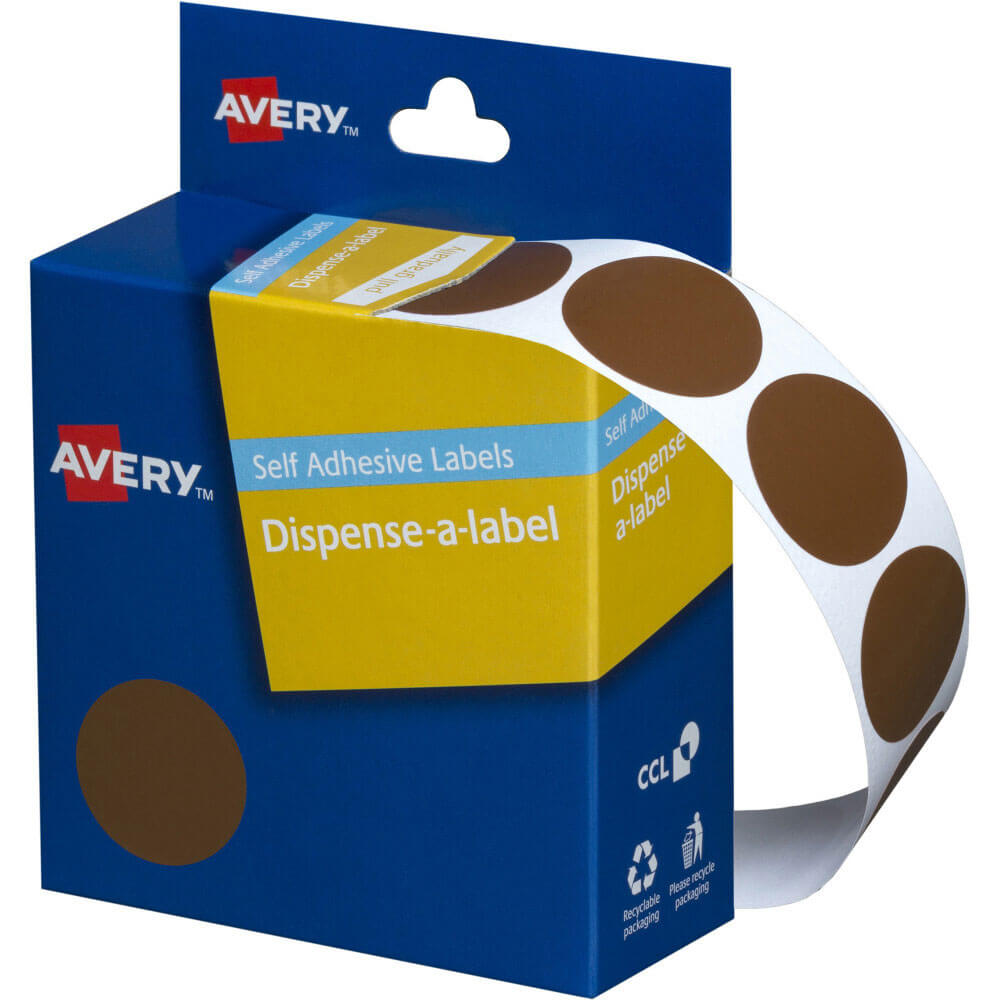 Avery zelfklevende puntlabels 24 mm (500 stks)