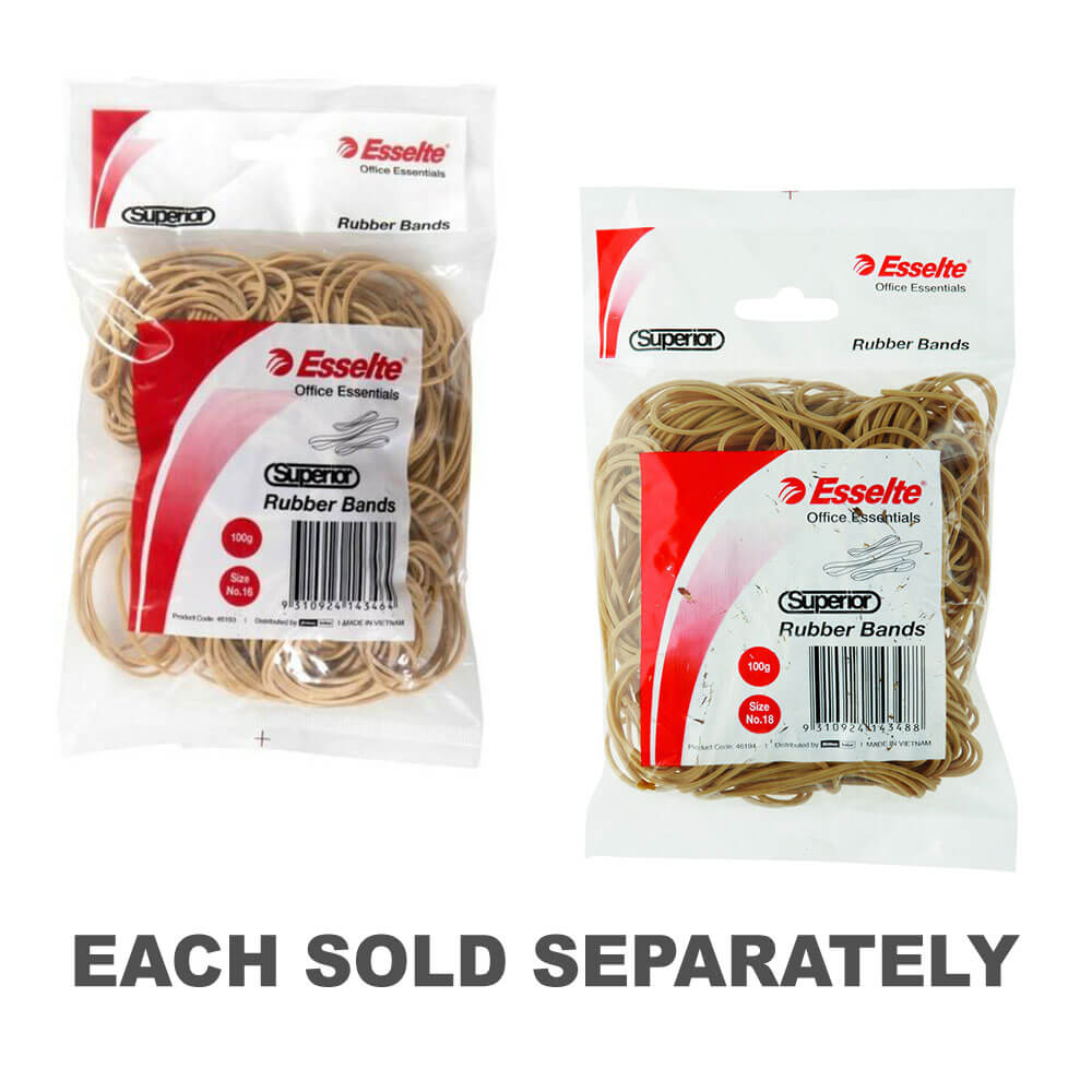 Esselte Superior Rubber Bands in Bag 100g