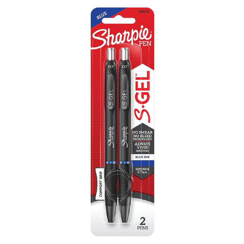 SHARPIE S-GEL PEN RETRAXIBA MEDIO 0.7 mm (2pk)