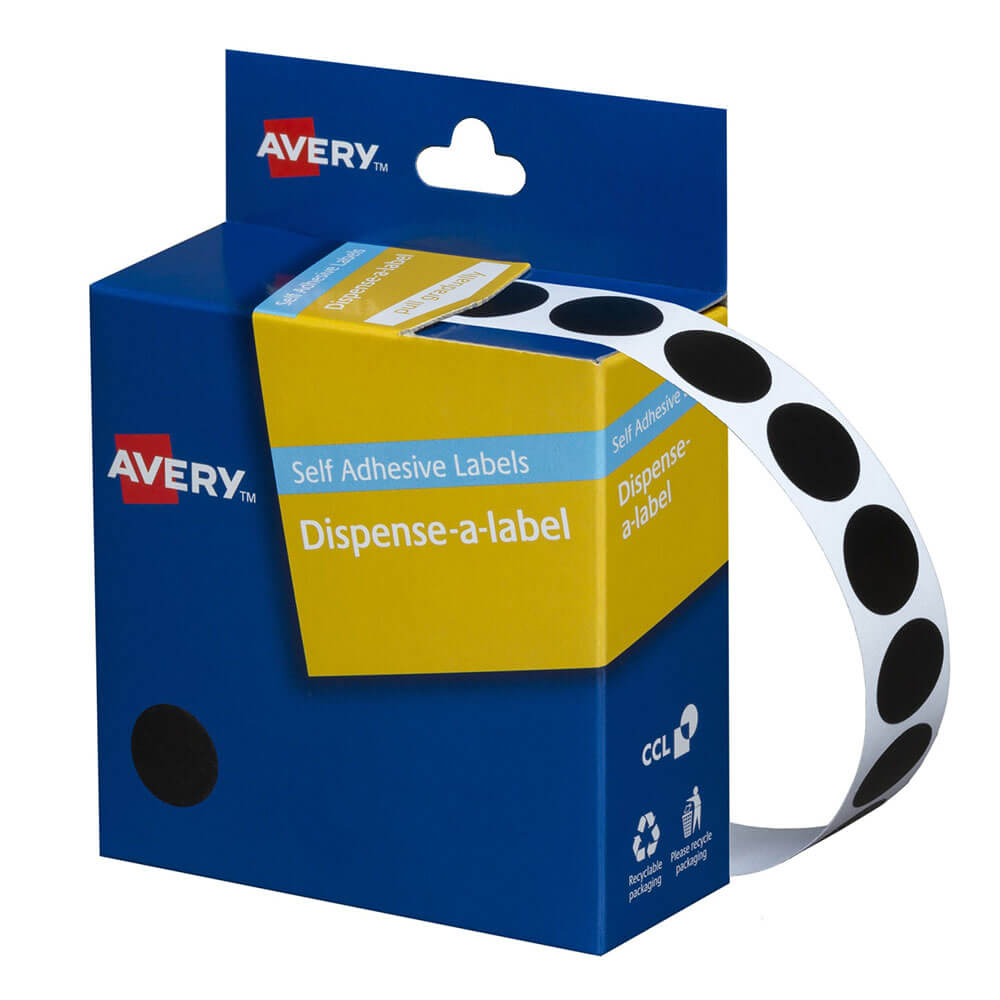 Étiquettes à points auto-adhésives Avery 14 mm (1050pcs)