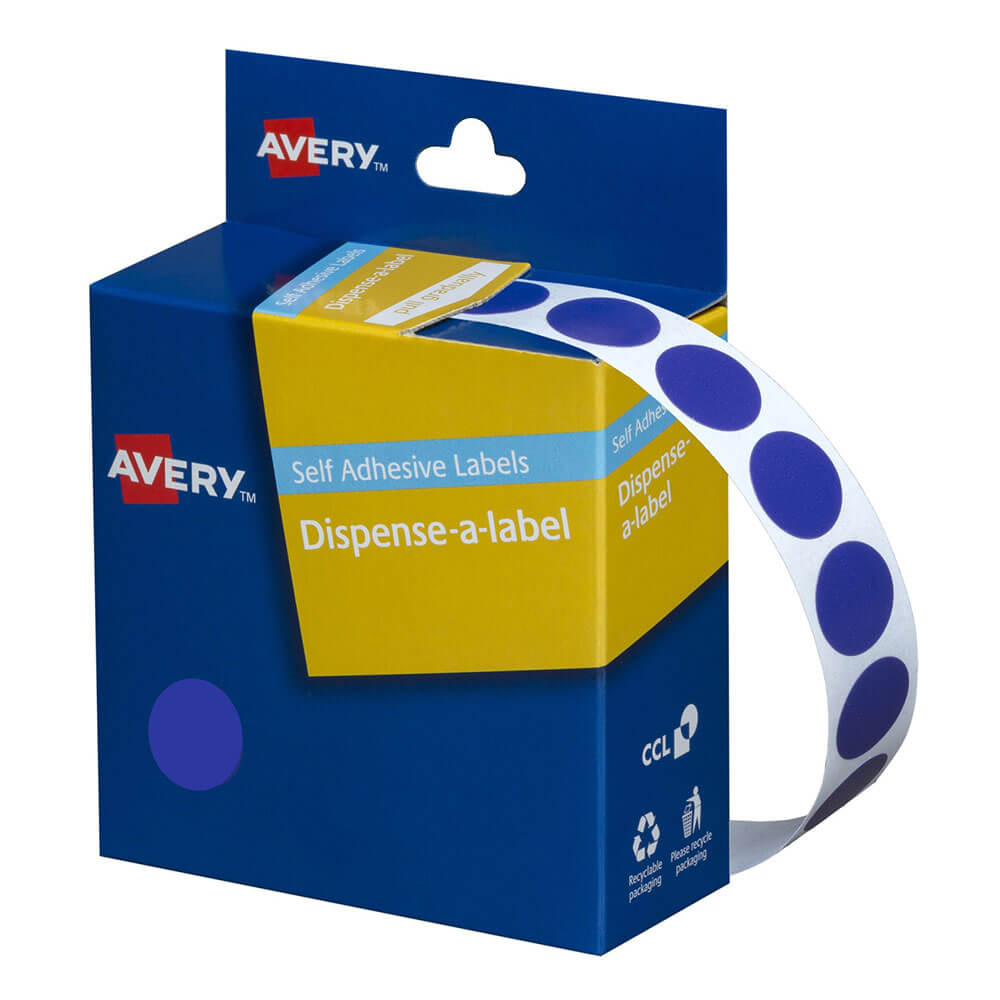 Etichette Avery Autoadesive DOT 14mm (1050pcs)