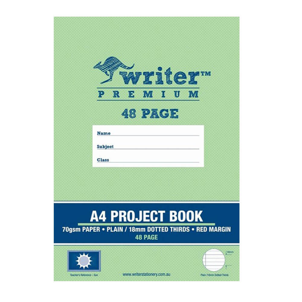 Writer Premium Plain & Dotted Project Book (48 sider)