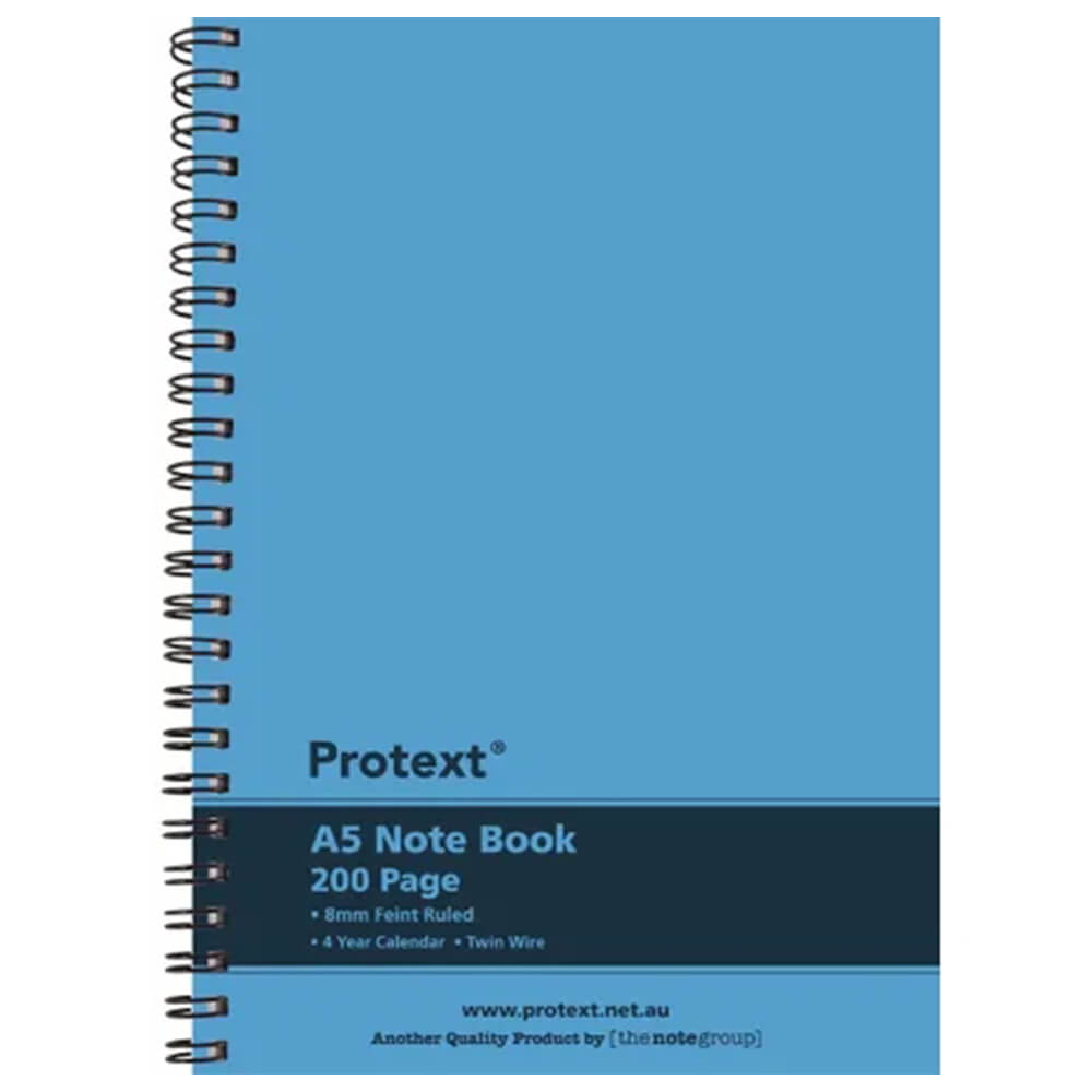 Caderno de arame Twin, de 200 páginas (A5) Protext Twin Wire (A5)