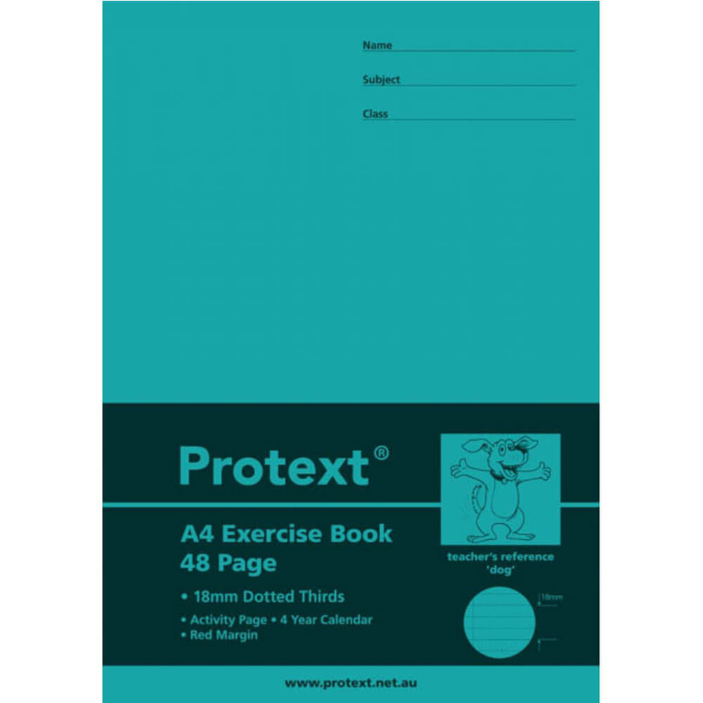 Livro de Exercício de Protext 48 páginas com linha pontilhada (A4)