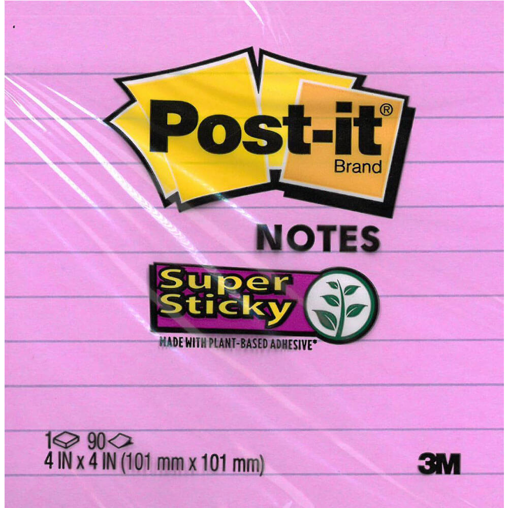 Post-It Super Sticky Lined Notes (90 arkuszy)